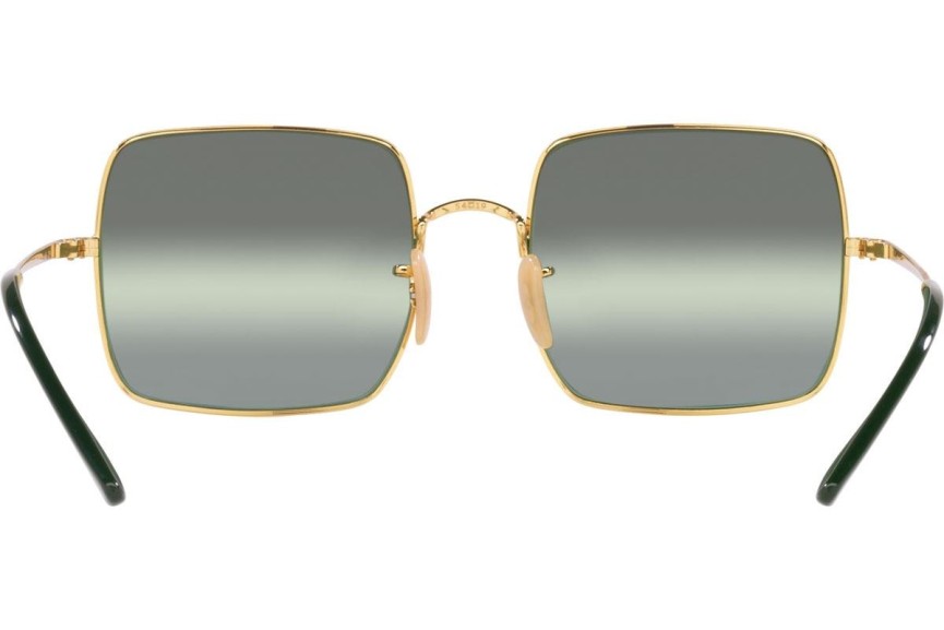 Okulary przeciwsłoneczne Ray-Ban Square Chromance Collection RB1971 001/G4 Polarized Kwadratowe Złote