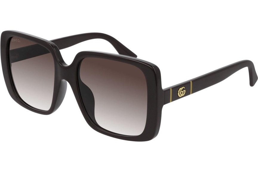 Sončna očala Gucci GG0632SA 003 Kvadratna Rjava