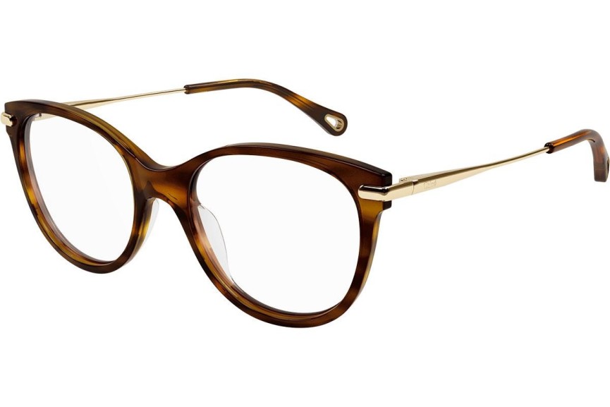 Okulary korekcyjne Chloe CH0058O 001 Kocie oczy Havana