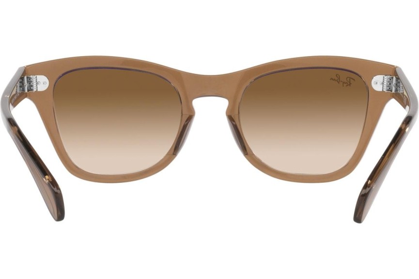Okulary przeciwsłoneczne Ray-Ban RB0707S 664051 Kwadratowe Brązowe