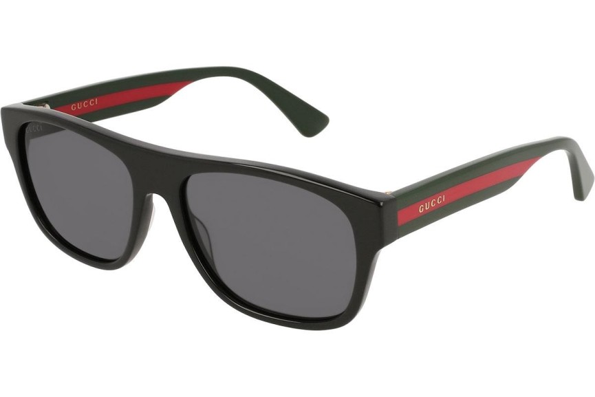 Okulary przeciwsłoneczne Gucci GG0341S 001 Flat Top Czarne