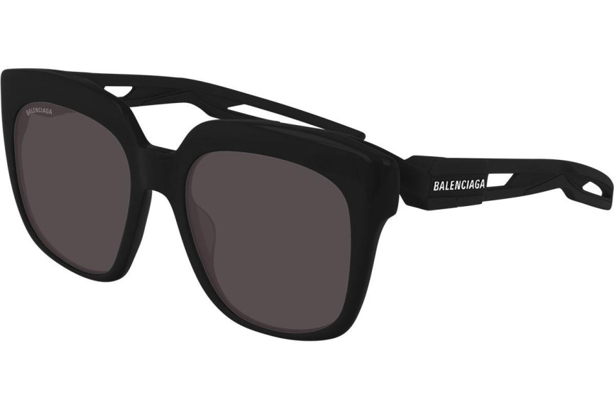 Okulary przeciwsłoneczne Balenciaga BB0025S 001 Kwadratowe Czarne