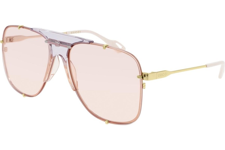Okulary przeciwsłoneczne Gucci GG0739S 004 Pilotki (Aviator) Złote