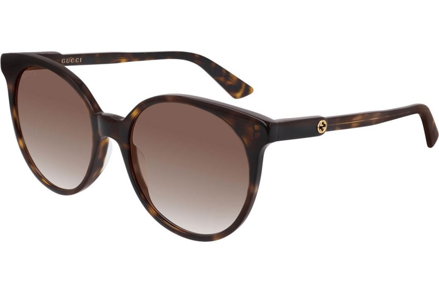 Okulary przeciwsłoneczne Gucci GG0488S 002 Okrągłe Havana