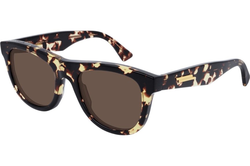 Okulary przeciwsłoneczne Bottega Veneta BV1001S 002 Kwadratowe Havana