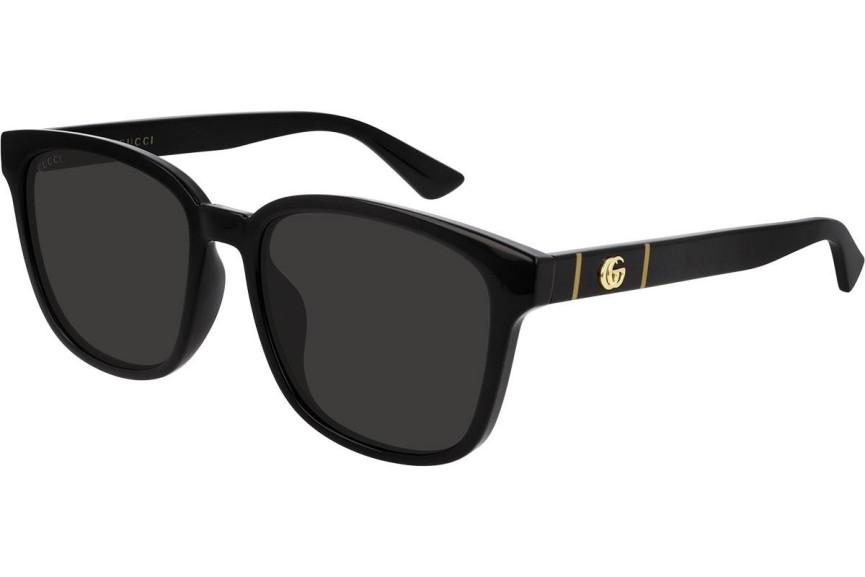Okulary przeciwsłoneczne Gucci GG0637SK 001 Kwadratowe Czarne