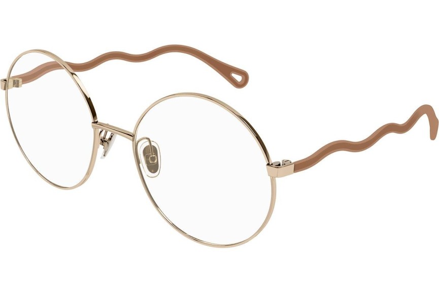 Okulary korekcyjne Chloe CH0057O 006 Okrągłe Złote