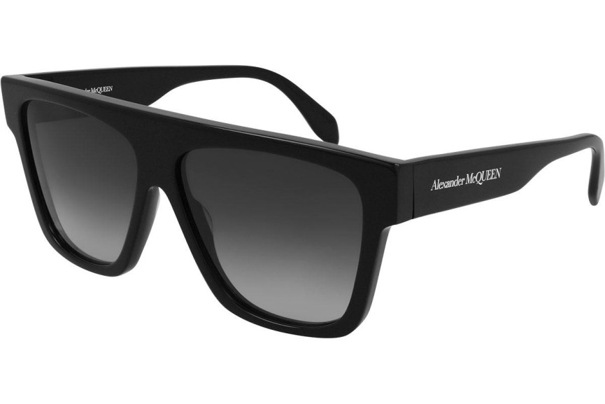 Okulary przeciwsłoneczne Alexander McQueen AM0302S 001 Flat Top Czarne