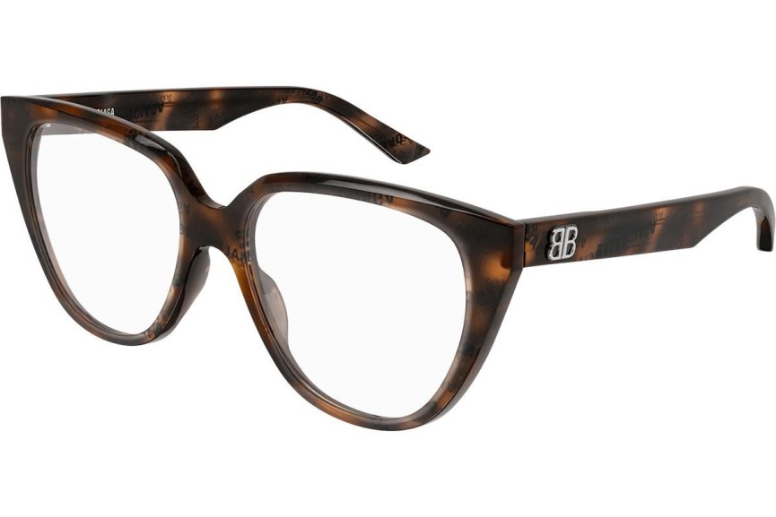 Okulary korekcyjne Balenciaga BB0129O 008 Kwadratowe Havana
