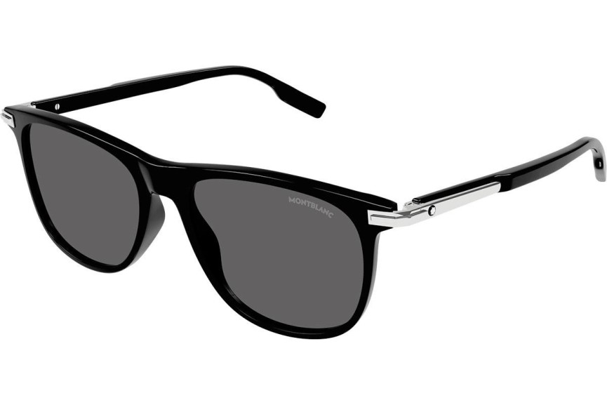 Okulary przeciwsłoneczne Mont Blanc MB0216S 001 Kwadratowe Czarne