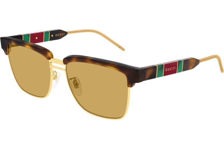 Okulary przeciwsłoneczne Gucci GG0603S 006 Browline Havana