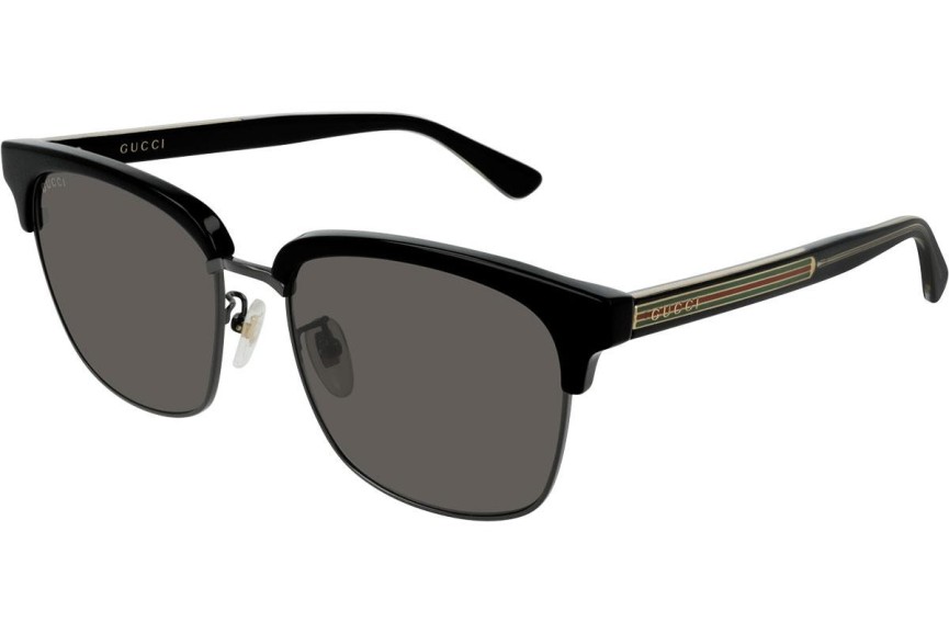 Okulary przeciwsłoneczne Gucci GG0382S 001 Browline Czarne
