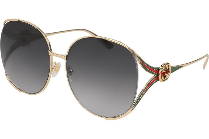 Okulary przeciwsłoneczne Gucci GG0225S 001 Oversize Złote