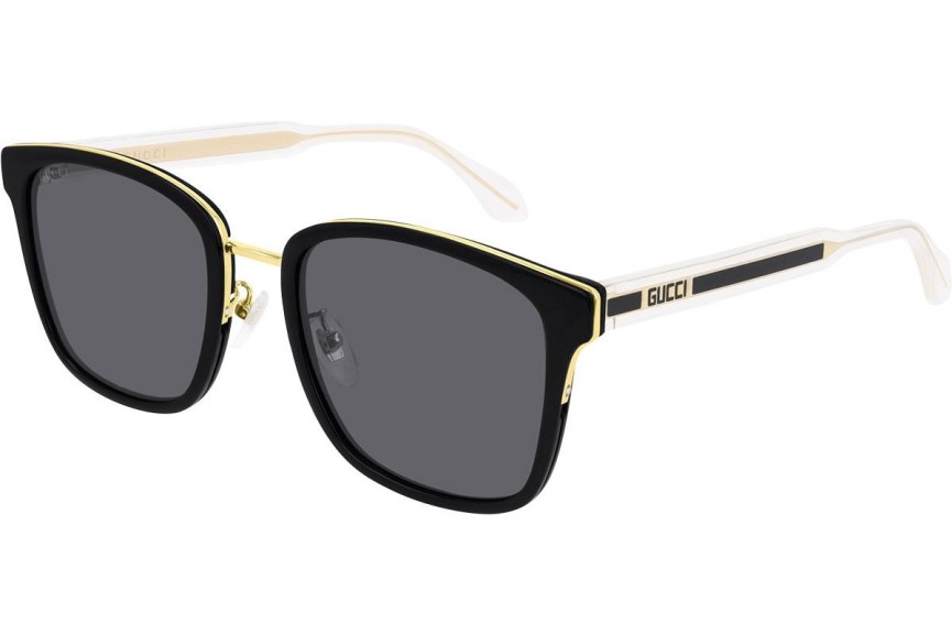 Okulary przeciwsłoneczne Gucci GG0563SKN 001 Kwadratowe Czarne