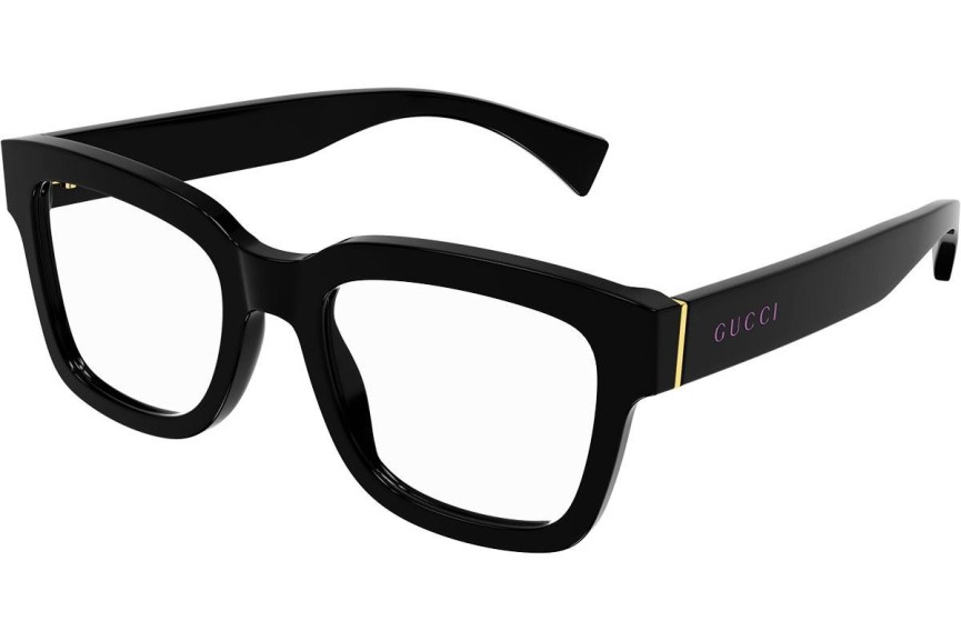 Okulary korekcyjne Gucci GG1138O 002 Kwadratowe Czarne
