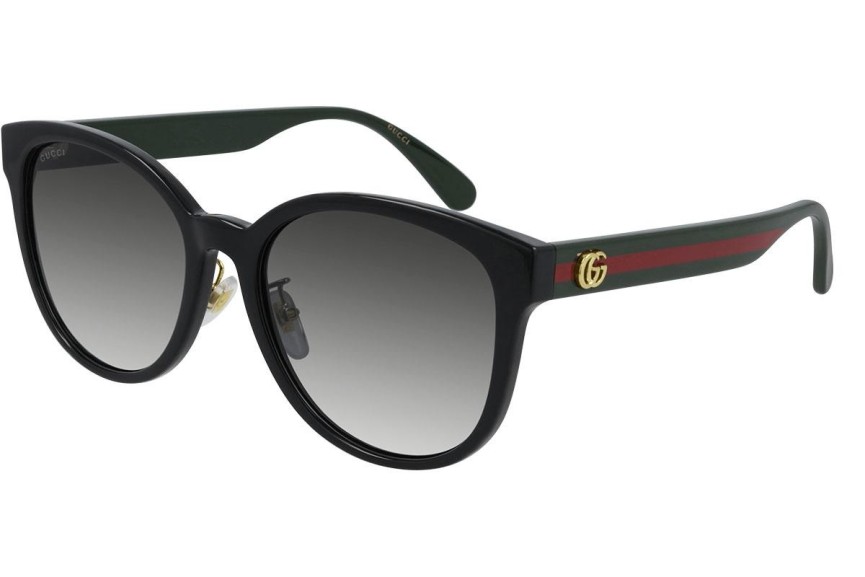 Okulary przeciwsłoneczne Gucci GG0854SK 001 Kocie oczy Czarne