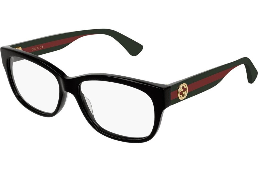 Okulary korekcyjne Gucci GG0278O 011 Prostokątne Czarne