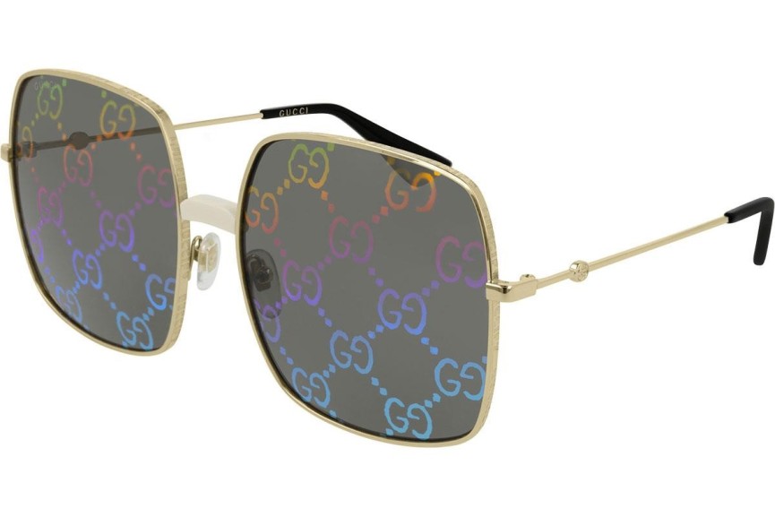 Okulary przeciwsłoneczne Gucci GG0414S 003 Oversize Złote