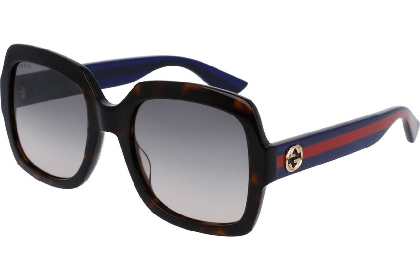 Okulary przeciwsłoneczne Gucci GG0036SN 004 Kwadratowe Havana