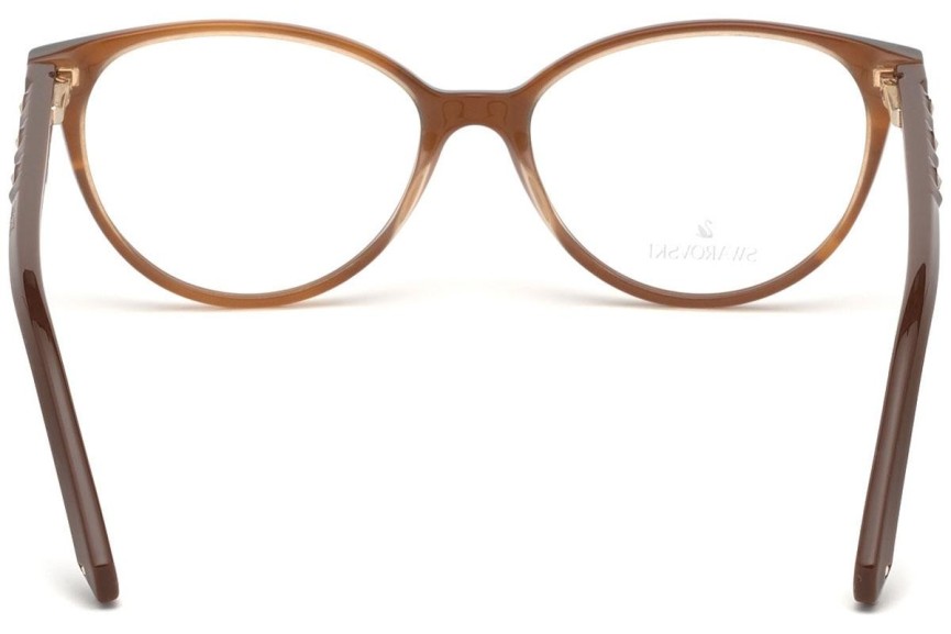 Okulary korekcyjne Swarovski SK5302 047 Kocie oczy Brązowe