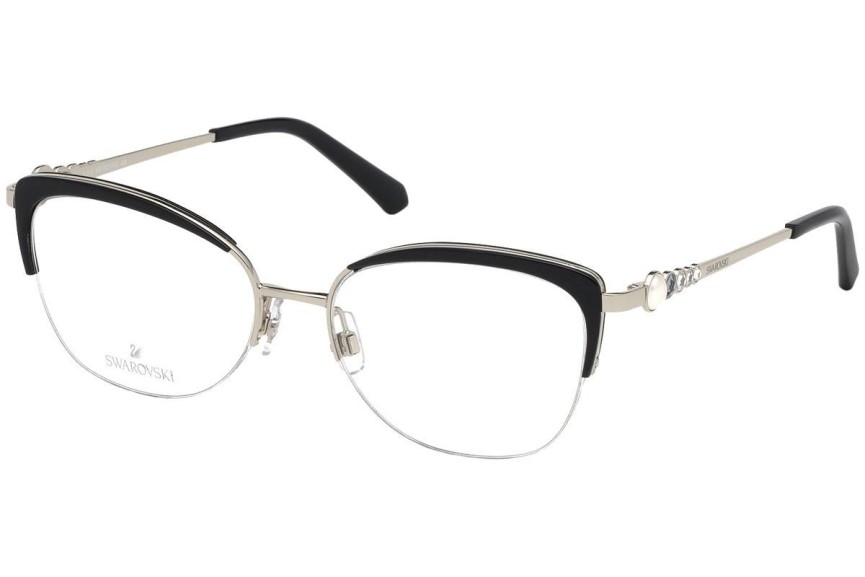 Okulary korekcyjne Swarovski SK5307 016 Kocie oczy Czarne