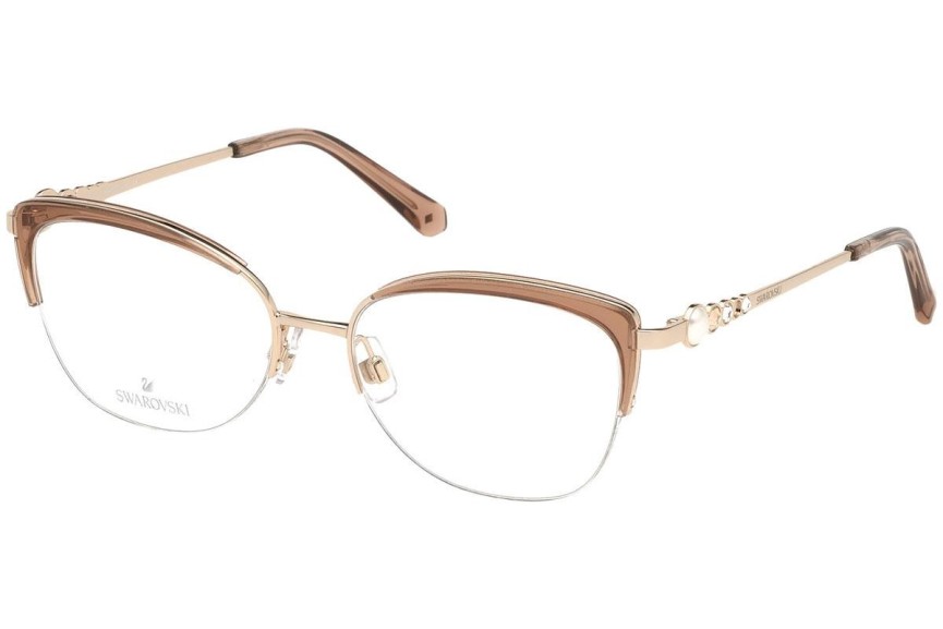 Okulary korekcyjne Swarovski SK5307 032 Kocie oczy Złote