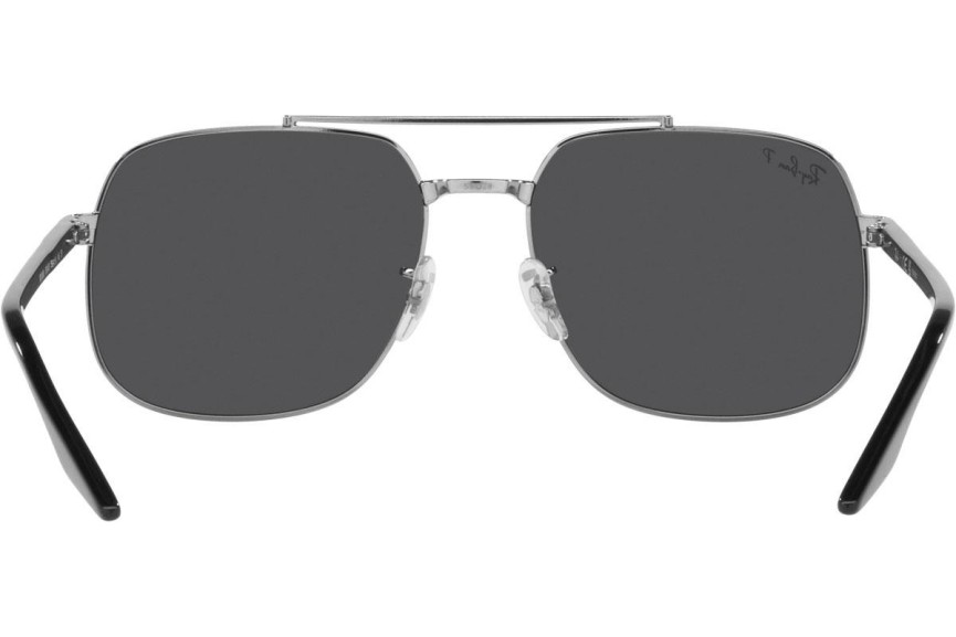 Okulary przeciwsłoneczne Ray-Ban Chromance Collection RB3699 004/K8 Polarized Kwadratowe Srebrne