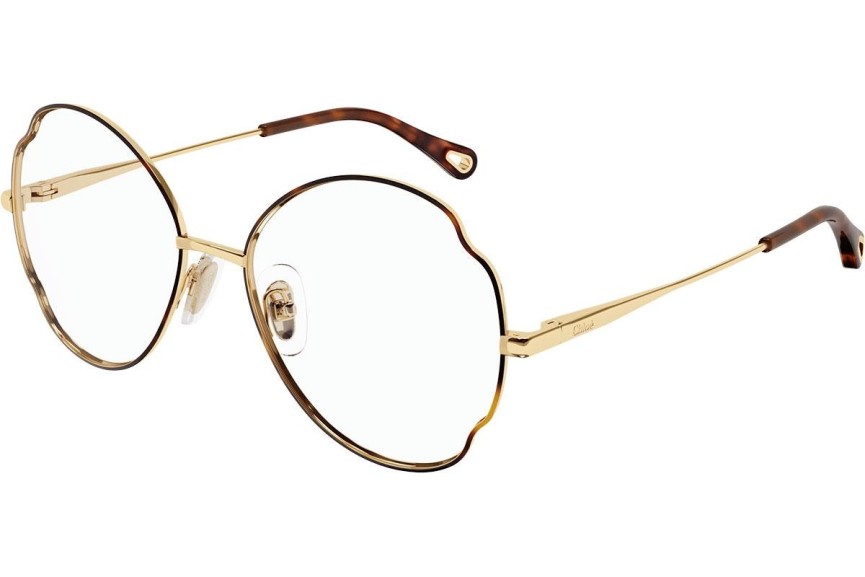 Okulary korekcyjne Chloe CH0097O 004 Kocie oczy Złote