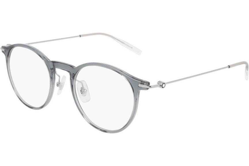 Okulary korekcyjne Mont Blanc MB0099O 001 Okrągłe Szare