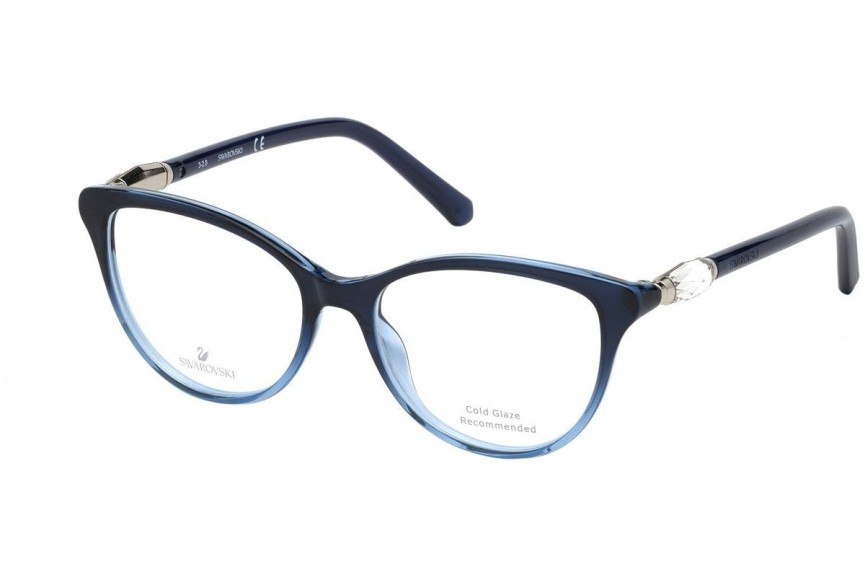 Okulary korekcyjne Swarovski SK5311 092 Kocie oczy Niebieskie