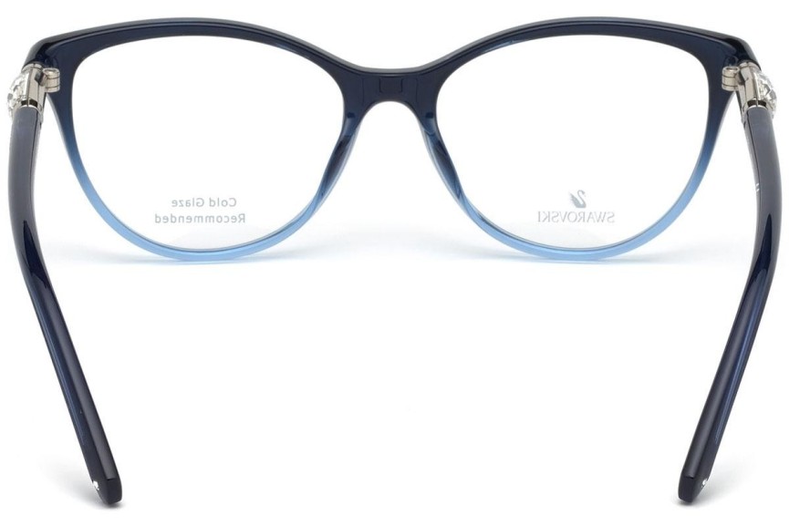 Okulary korekcyjne Swarovski SK5311 092 Kocie oczy Niebieskie