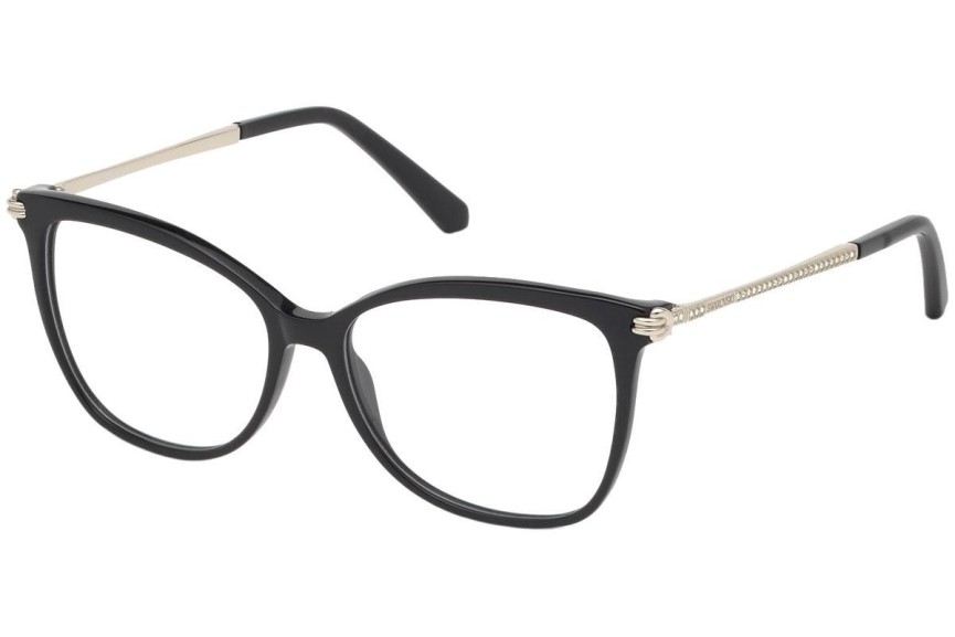 Okulary korekcyjne Swarovski SK5316 001 Kocie oczy Czarne