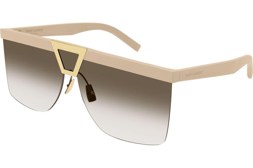 Okulary przeciwsłoneczne Saint Laurent SL537PALACE 002 Kwadratowe Beżowe