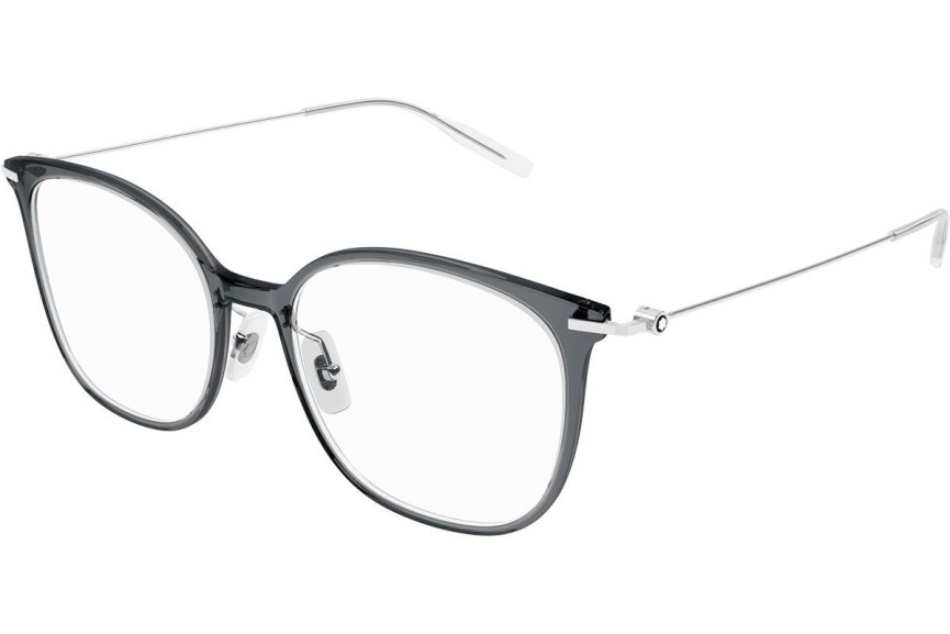 Okulary korekcyjne Mont Blanc MB0208OA 002 Kwadratowe Szare