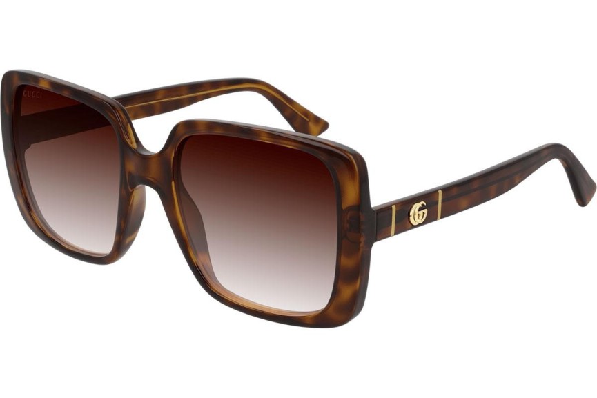 Okulary przeciwsłoneczne Gucci GG0632S 002 Oversize Havana