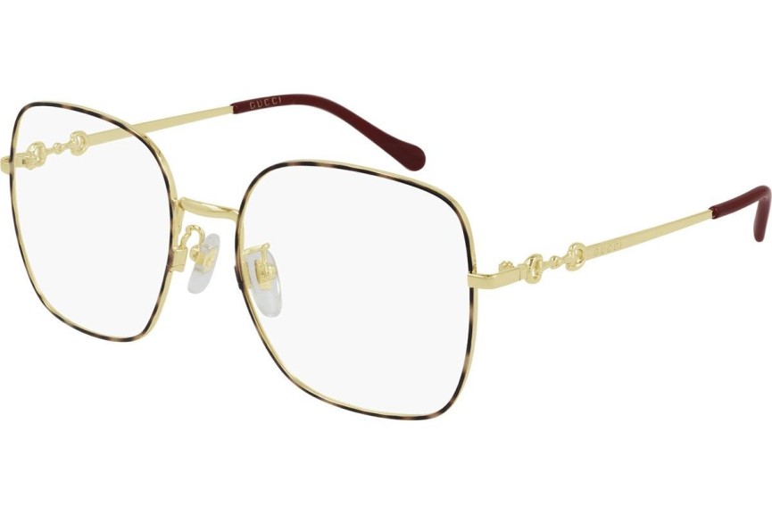 Glasses Gucci GG0883OA 002 Kwadratowe Złote