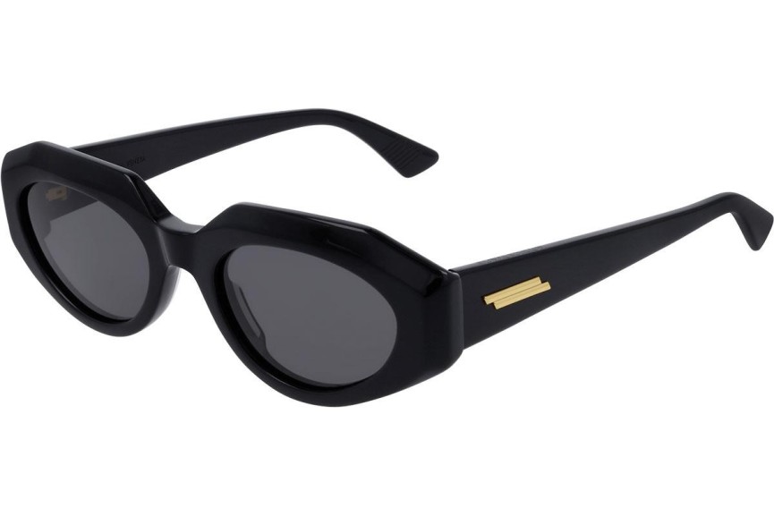 Okulary przeciwsłoneczne Bottega Veneta BV1031S 001 Owalne Czarne