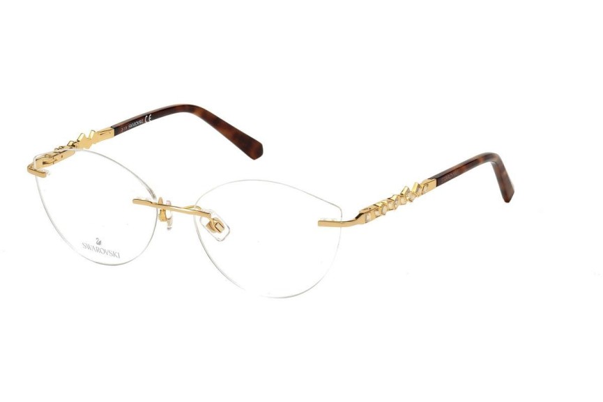 Okulary korekcyjne Swarovski SK5346 030 Kwadratowe Złote