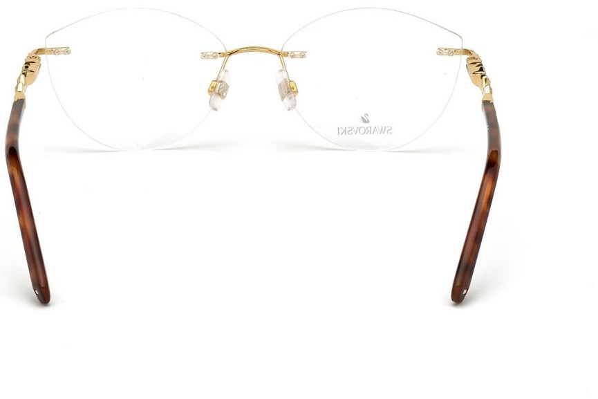 Okulary korekcyjne Swarovski SK5346 030 Kwadratowe Złote