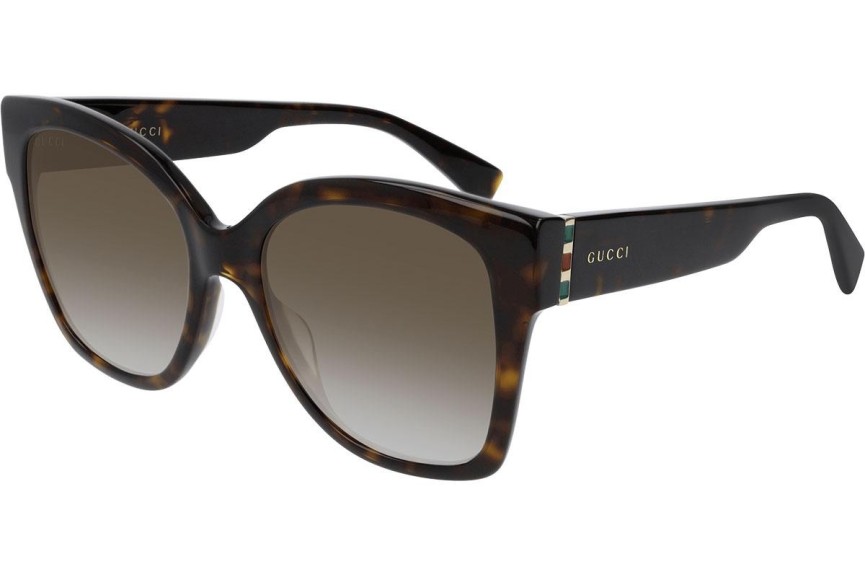 Okulary przeciwsłoneczne Gucci GG0459S 002 Oversize Havana