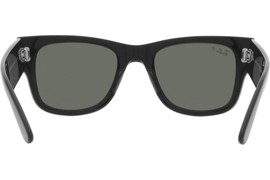 Okulary przeciwsłoneczne Ray-Ban Mega Wayfarer RB0840S 901/58 Polarized Kwadratowe Czarne