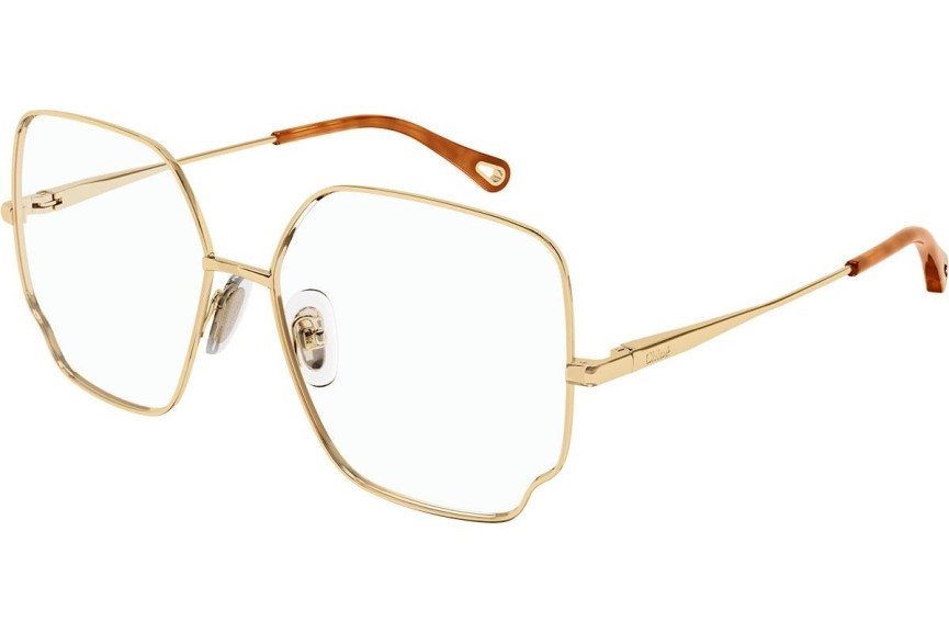 Okulary korekcyjne Chloe CH0096O 005 Oversize Złote