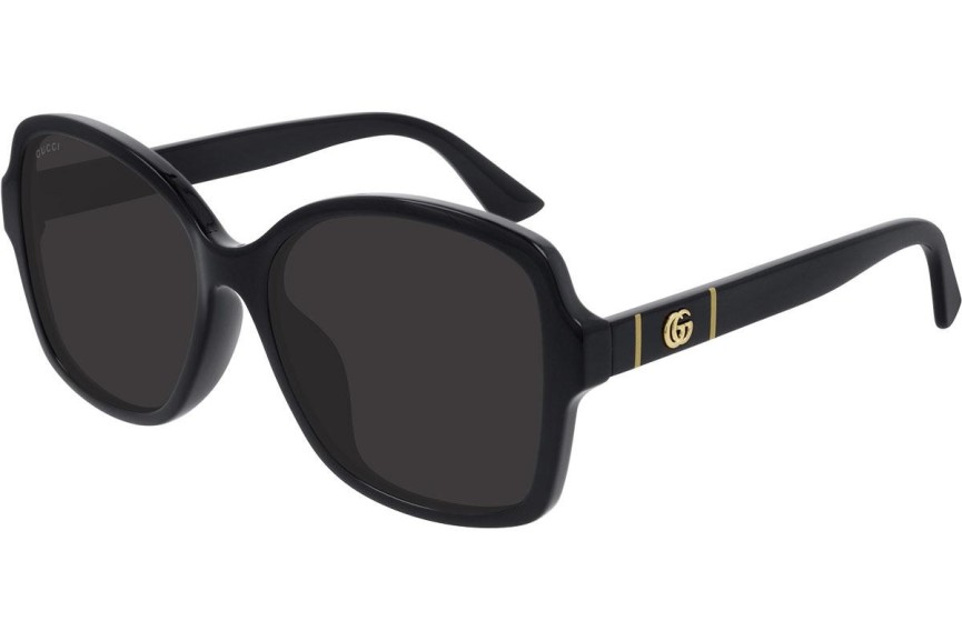 Zonnebril Gucci GG0765SA 002 Vierkant Zwart