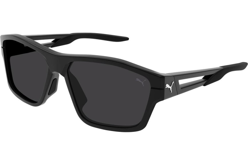 Okulary przeciwsłoneczne Puma PU0328S 001 Prostokątne Czarne