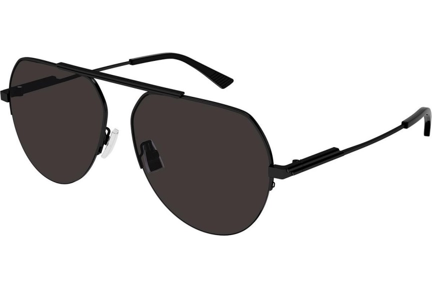 Okulary przeciwsłoneczne Bottega Veneta BV1150S 005 Pilotki (Aviator) Czarne