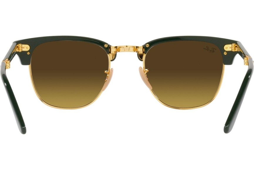 Okulary przeciwsłoneczne Ray-Ban Clubmaster Folding RB2176 136885 Browline Zielone