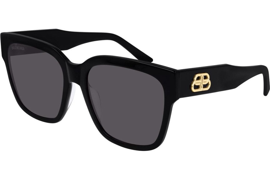 Okulary przeciwsłoneczne Balenciaga BB0056S 001 Kwadratowe Czarne