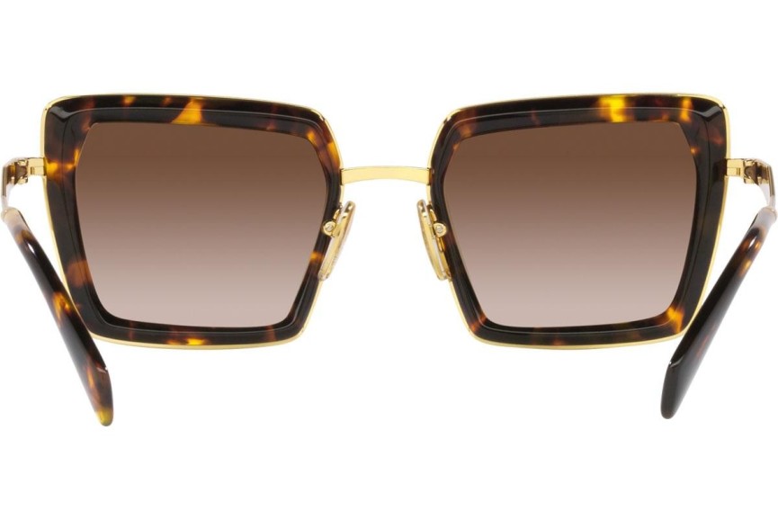 Okulary przeciwsłoneczne Prada PR55ZS VAU6S1 Kwadratowe Havana