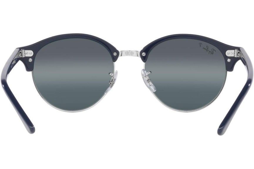 Okulary przeciwsłoneczne Ray-Ban Clubround Chromance Collection RB4246 1366G6 Polarized Okrągłe Niebieskie