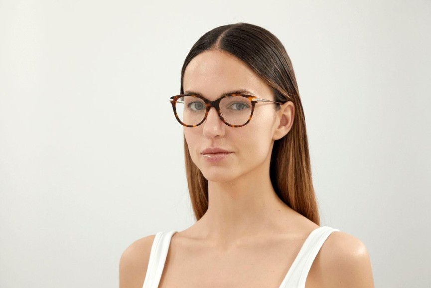 Okulary korekcyjne Chloe CH0058O 001 Kocie oczy Havana